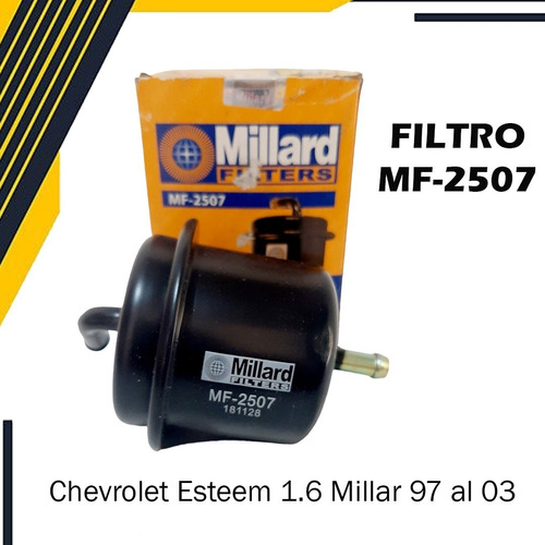 Filtro De Gasolina Mf2507 Chevrolet Esteem 1.6 Millar 97-03