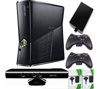 Xbox 360 Slim Kinect Controles 320 Gb 200j Siliconas Grips +