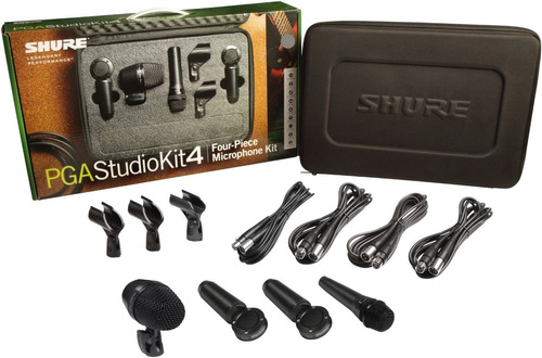 Shure Pga Studio Kit 4 Set De 4 Micrófonos Para Batería