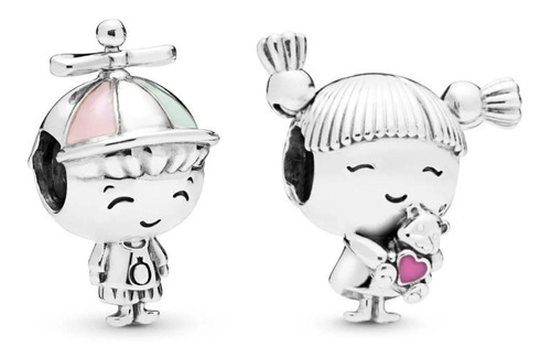 Charm Pandora Modelo Plata S925 Niño Pequeño Color Plateado Plateado