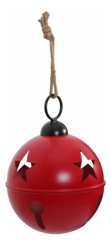 Cascabel Gigante Metalico Navideño 30 Cm