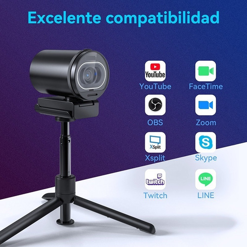 Cámara Web Emeet 4k Con Enfoque Automático Y Micrófonos Y
