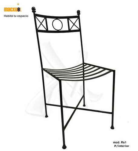 Imagen 2 de 6 de Silla De Hierro Romana Forjado La Mejor Calidad