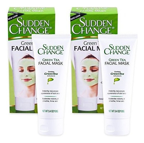 Cambio Repentino De Té Verde 3,4 Oz Máscara Facial (2 Pa