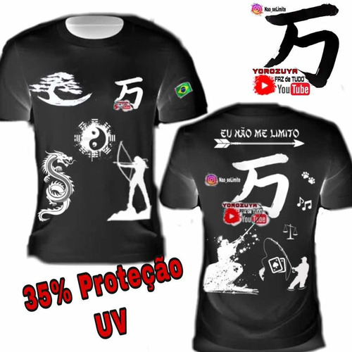 Camiseta Camisa Blusa Dry 35% P. Uv Baby Look - Yorozuya