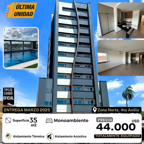 Monoambiente Equipado En Venta - Zona Norte