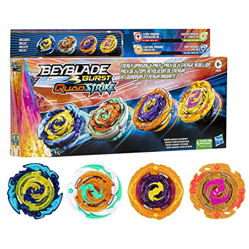 Pack De 4 Energía Quadstrike Burst 4 Trompos Giratorio...