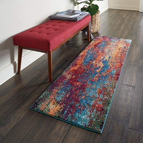 Alfombra De Camino Nourison Celestial Contemporary Modern At