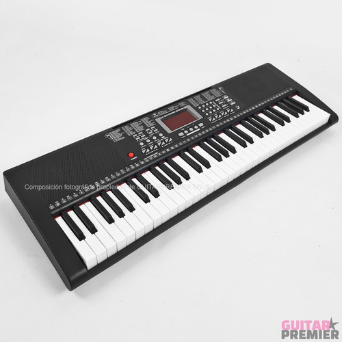 Imagen 5 de 10 de Organo Teclado 61 Teclas Piano Usb Fuente Funda Pie Banqueta