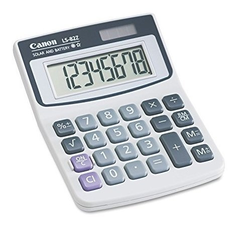 Canon 4075a007aa Ls82z Calculadora Minidesk Lcd De 8 Dígitos