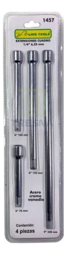 Herramienta Kit Extension Para Dado Cuadrado De 1/4 Pulgada