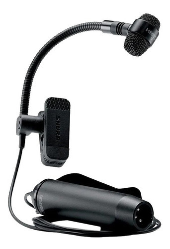 Micrófono Para Instrumento De Viento Shure Pga98h Alámbrico Color Negro