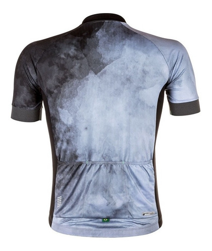 Imagem 2 de 3 de Camisa Ciclismo Masculina Mauro Ribeiro Blur Cinza Mtb Speed