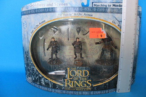 Sam, Frodo & Orc Whipmaster Play Along Lord Of The Rings (Usado)