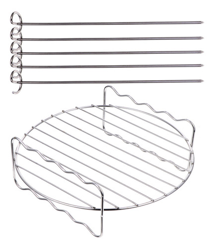 Qianyuu Set De Freidora De Acero Inoxidable Con Parrilla Y