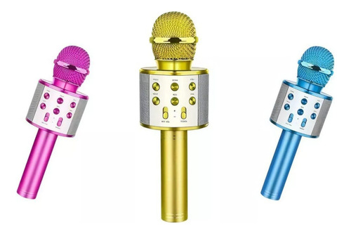 Microfone Blutooth S/fio Karaoke Infantil Preto