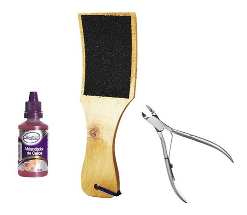 Kit Pedicure Raspacallos, Corta Cuticula, Ablandador Callos