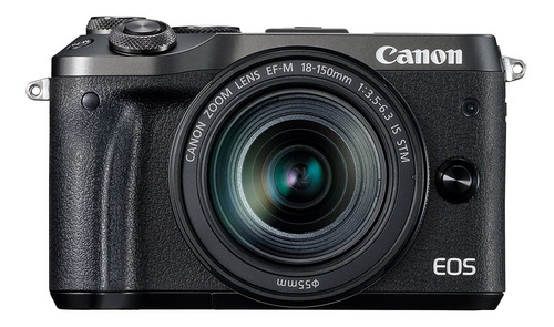  Canon EOS M6 18-150mm IS STM Kit sin espejo color  negro 