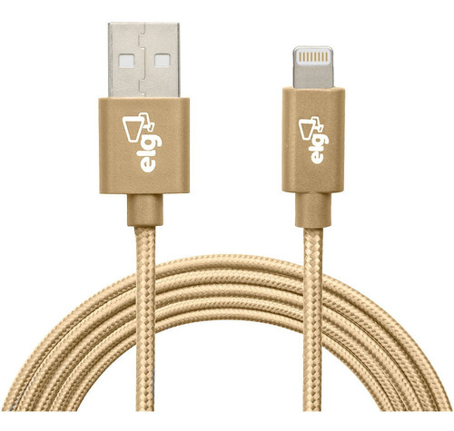 Imagem 1 de 5 de Cabo Lightning Flat 1m Recarga Sincronização L810bg ELG 12w