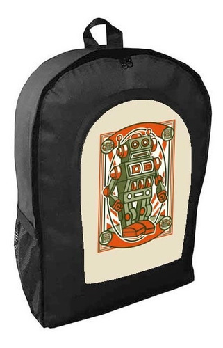 Mochila Robot Clasico Antiguo Modelo Ab209