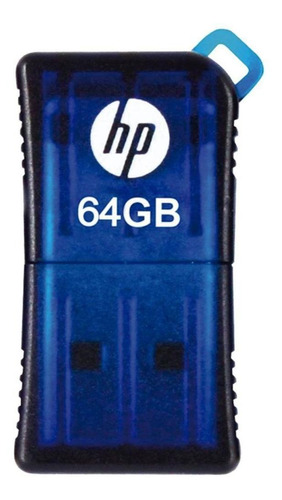 Pendrive Hp V165w 64gb 2.0 Azul