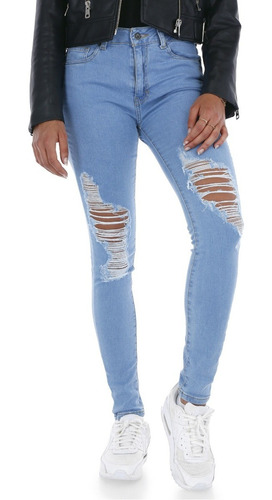 Jeans Dama Pantalon Mezclilla Stretch Premium Skinny Mujer