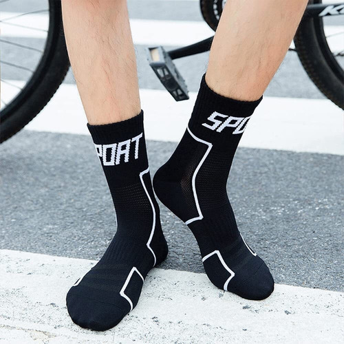 2 Pcs Calcetines Atléticos Reflectantes Para Ciclismo Correr