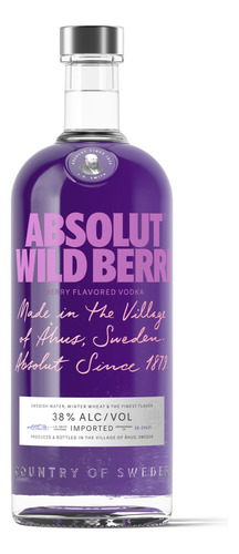 Vodka Absolut Wild Berri 700ml. Quirino Bebidas