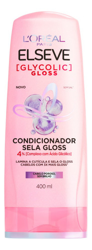  Condicionador L'oréal Paris Elseve Glycolic Gloss 400ml