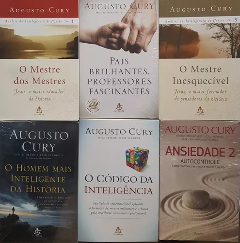 O Homem Mais Inteligente Da História + 5 Livros Augusto Cury | Frete grátis