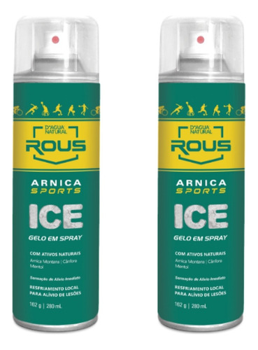 Kit 02un Arnica Sport Ice Rous D'água Natural