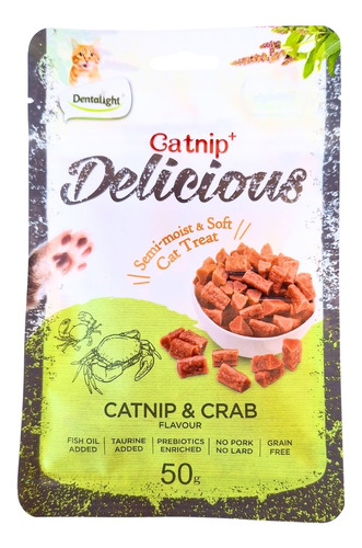 Cats Snack Delicius Catnip Y Cangrejo 50g