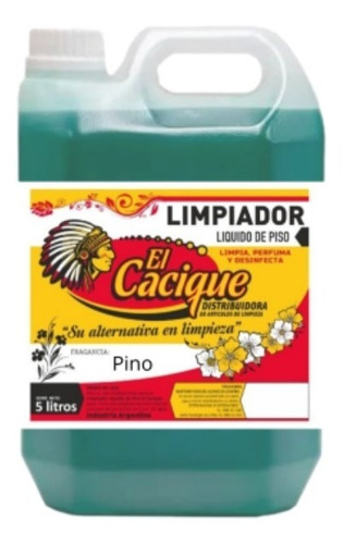 Desodorante Piso Pino X5lts El Cacique