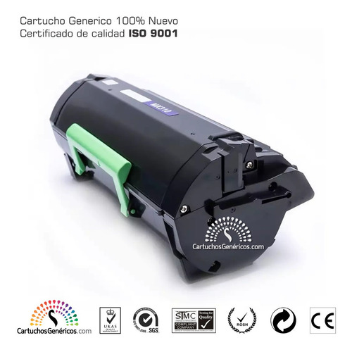 4 Toner Compatible Con Lexmark 60f4h00 604h Mx611dhe Mx611df
