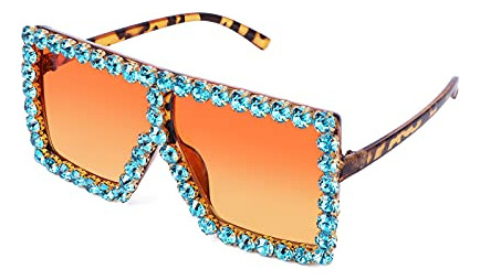 Gafas De Sol De Cristal De Tamaño Grande Disco Hjq6g