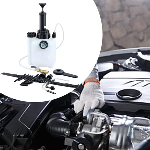 Kit De Purga De Frenos Universal De 3 L Con Adaptadores
