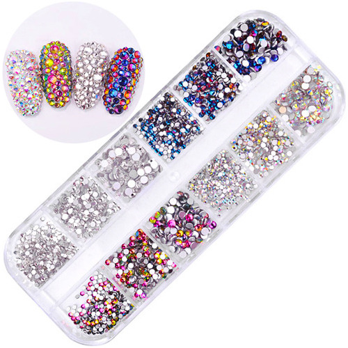 Caja De Strass Pedrería Para Decoración De Uñas Nail Art