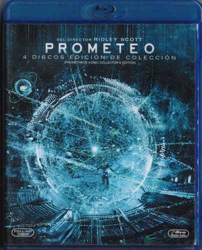 Prometeo Prometheus Pelicula Blu-ray 3d + Blu-ray + Dvd