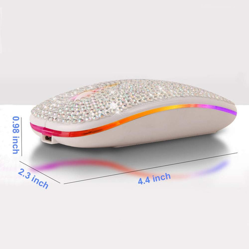 Mouse Bluetooth Attoe, Mouse Sem Fio Bling Dazzling