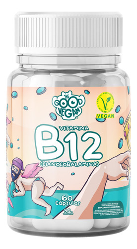 Vitamina B12 Cápsulas The Good Vegan Suplemento Vegano