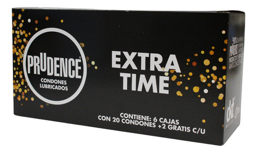 136 Condones Prudence Extra Time Lubricados Con Retardante