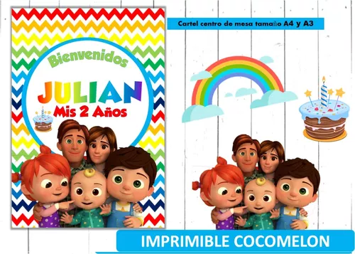 FREE! - GRATIS CoComelon: Banderines de cumpleaños - Twinkl