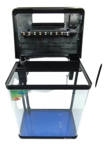 Acuario Boyu Ms-320m De 20 Lts Con Led Y Filtración Color Negro