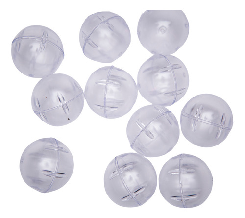 600 Esfera O Capsula Plastico Vacia 1 Pulgada Transparente