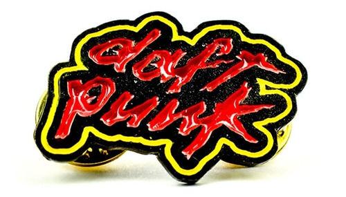 Pin Daft Punk Logo Prendedor Metalico Rock Activity 