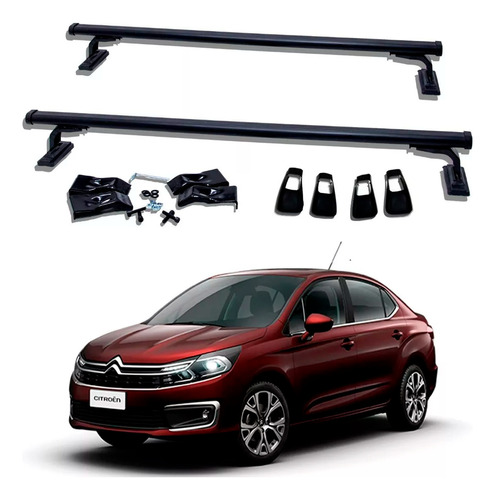 Juego Barras Portaequipaje Portermax Para Citroen C4 Lounge