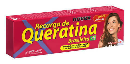 Imagem 1 de 1 de Novex Recarga De Queratina Brasileira 80g