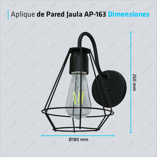 Aplique De Pared Diamante Orleans Vintage E27