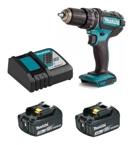 Parafusadeira Furadeira Impacto Dhp482z Makita 18v 2bat 3ah