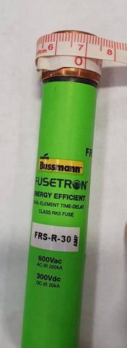 Imagen 5 de 6 de Frs-r-30 Bussmann Fusible 30a 600v